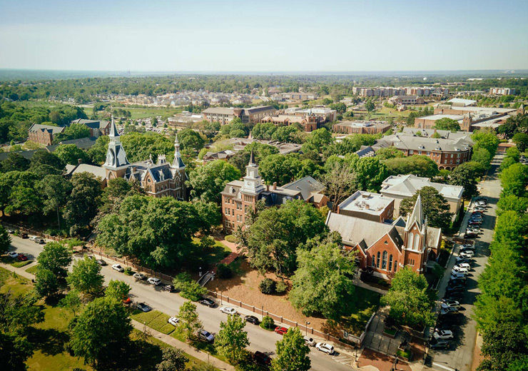 Macon campus aerial photo
